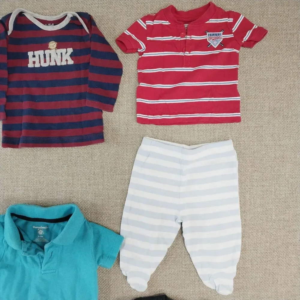 Baby Infant Boy Clothing Bundle Bodysuit Variety Of Colors 24 Pieces Newborn #6
